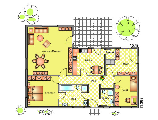 Haustypen Bungalow 125